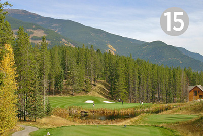 Eagle Nest, Hole #15 at Greywolf Golf Course in Panorama, BC. 