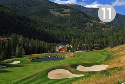 Panorama, Hole #11 at Greywolf Golf Course in Panorama, BC. 